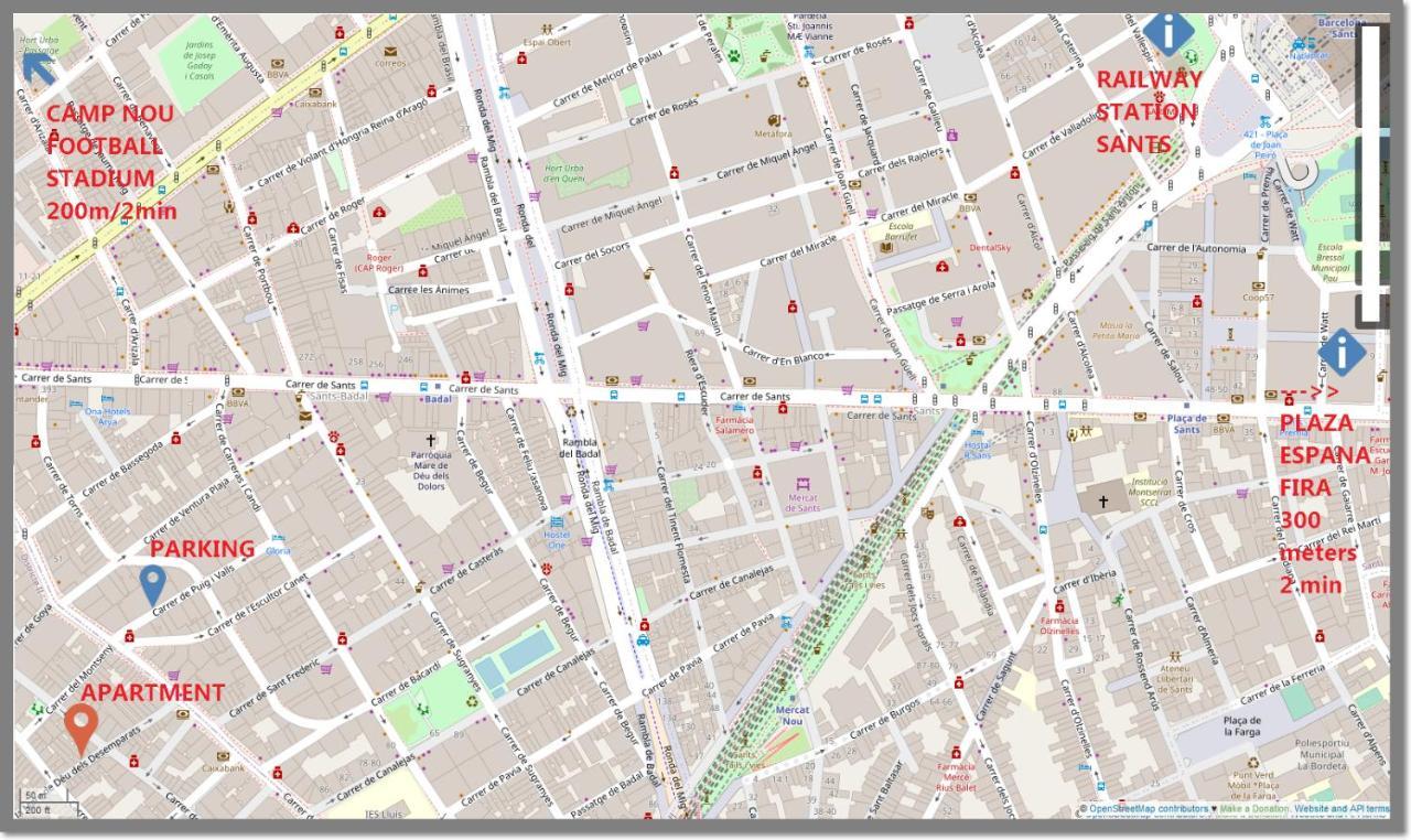 Apl Sants Lofts Bcn Fira Camp Nou Apartment Barcelona Luaran gambar